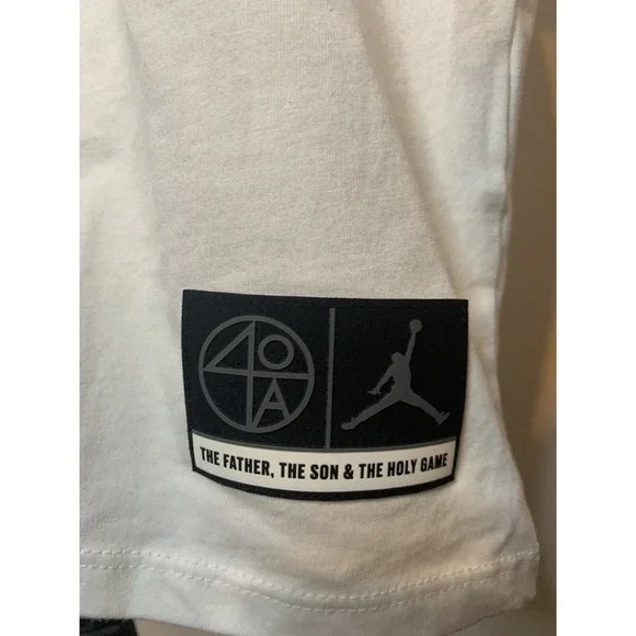Jordan x Spike Lee 40 Acres and a Mule T-Shirt White Large He Got Game - Picture 2 of 5
